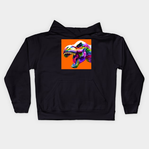 Dynosaur Kids Hoodie by Hand-drawn